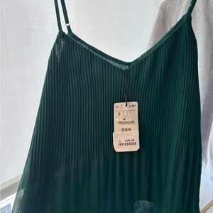 Elegant Green Pleated top